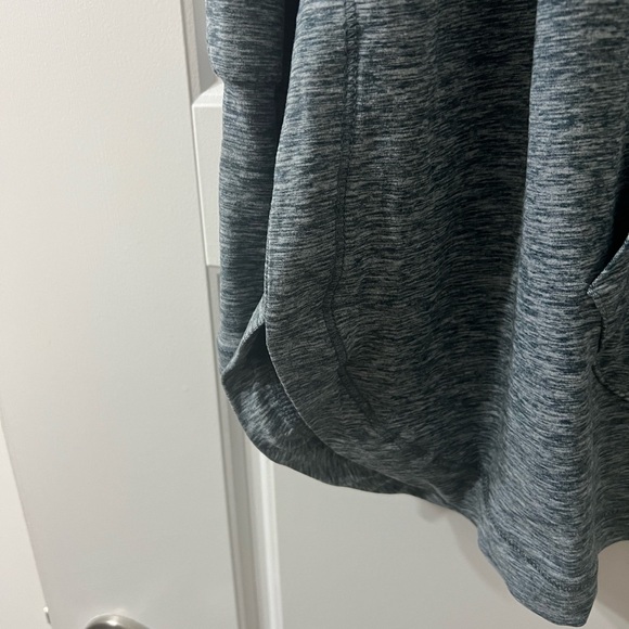 Heather Gray Cowl Neck Pullover Athletic Hoodie - Picture 7 of 8